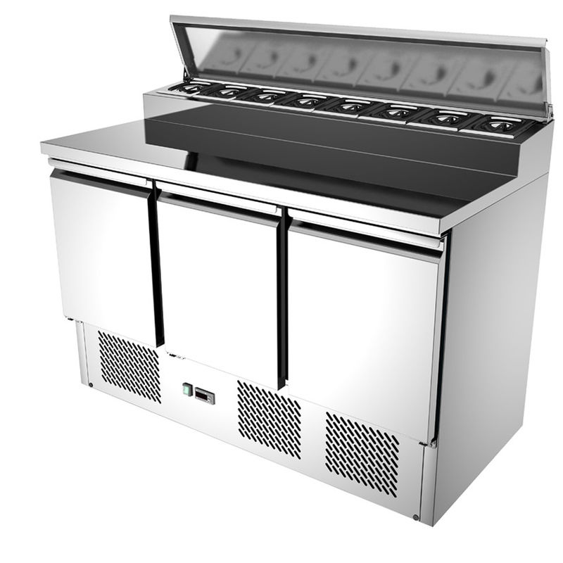 Factory Price Salad Prep Table Refrigerated Salad Under Counter Chiller Commercial Countertop Display Refrigerator
