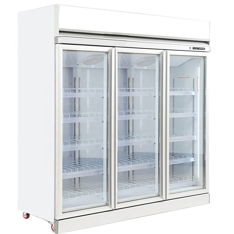 Commercieel glasdeurscherm Vitrine Drank Drankkoeler Commercieel scherm Koelkast Scherm Vrieskasten
