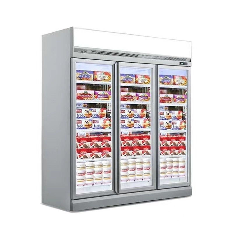 Commercieel glasdeurscherm Vitrine Drank Drankkoeler Commercieel scherm Koelkast Scherm Vrieskasten