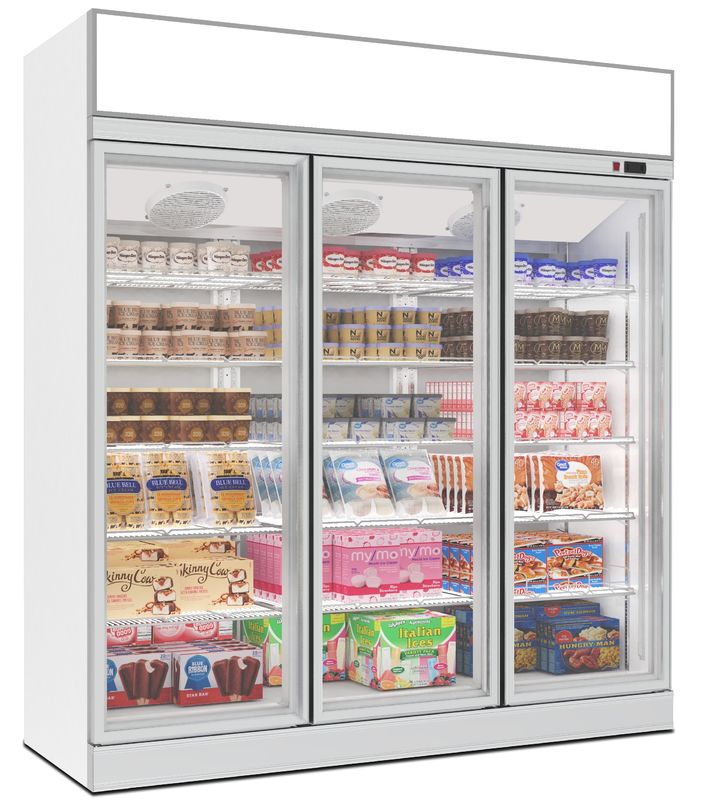 Commercieel glasdeurscherm Vitrine Drank Drankkoeler Commercieel scherm Koelkast Scherm Vrieskasten
