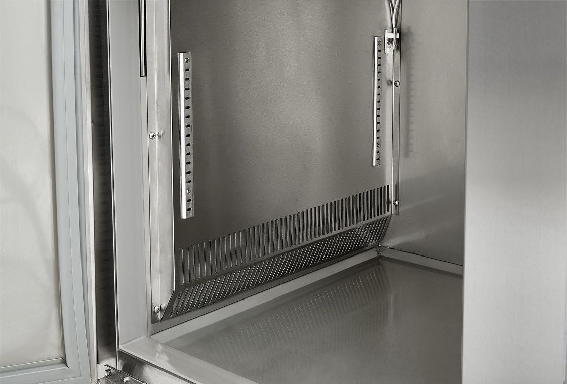 Koelkasttafel van roestvrij staal voor pizza en gebak